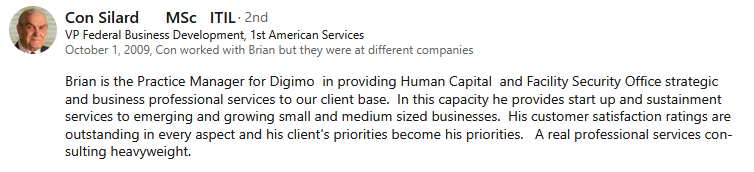 Endorsement from Silard